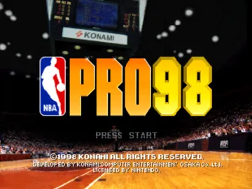 NBA Pro 98 (Europe) screen shot title